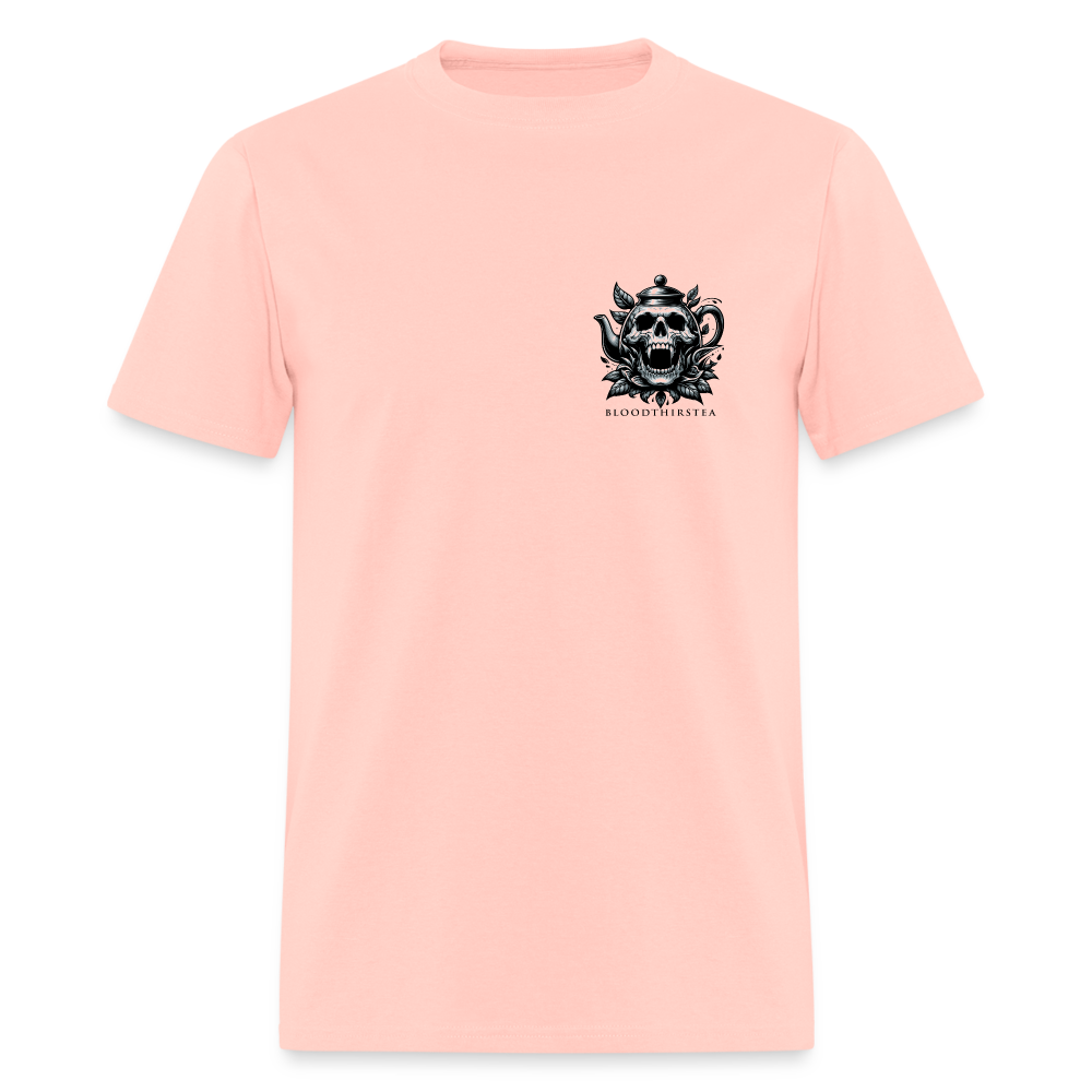 Black Logo Crewneck Tee - blush pink 